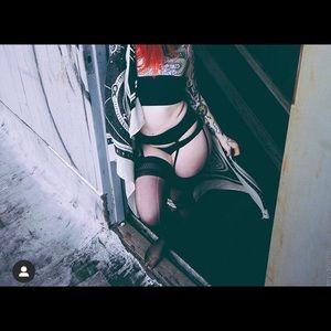 American apparel garter belt